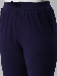 De Moza Women Athleisure Pants Navy Blue