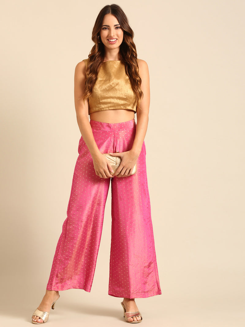 Palazzo Polka Dots-Pink - De Moza