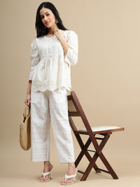 De Moza Women Casual Top Offwhite
