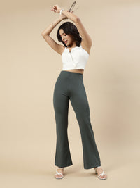 Fit & Flare Pant-Olive