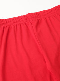 De Moza Girls 3/4th Leggings Red