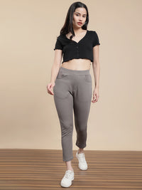 De Moza Women Casual Jegging Taupe
