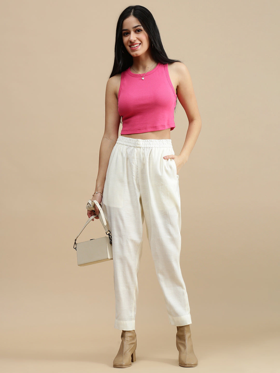De Moza Women Casual Top Fuchsia