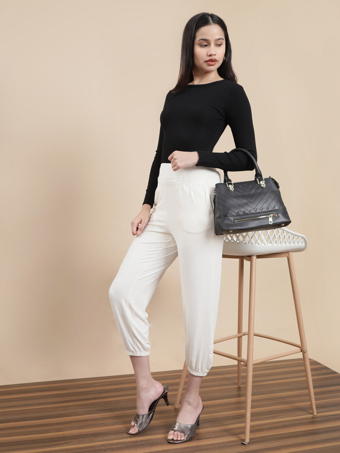 De Moza Women Casual Top Black