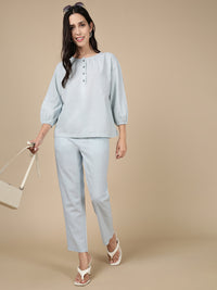 Denim Top-Ice Blue