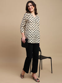 De Moza Women Festive Top Offwhite - De Moza