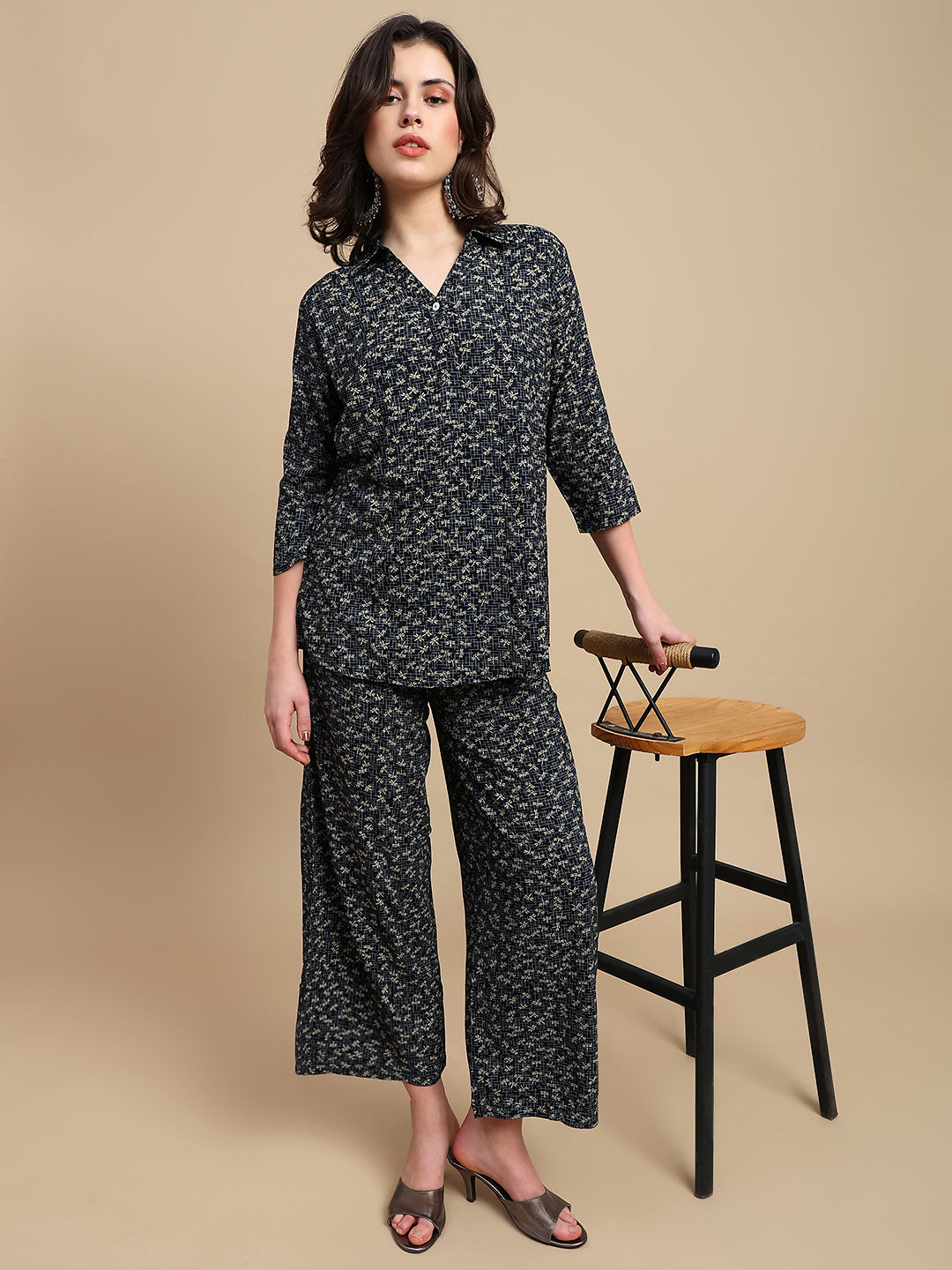 De Moza Women Festive Top Black - De Moza