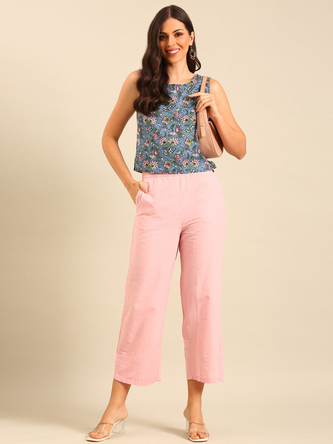 Casual Palazzo-Pink - De Moza