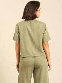 Shirt-Mint Green - De Moza