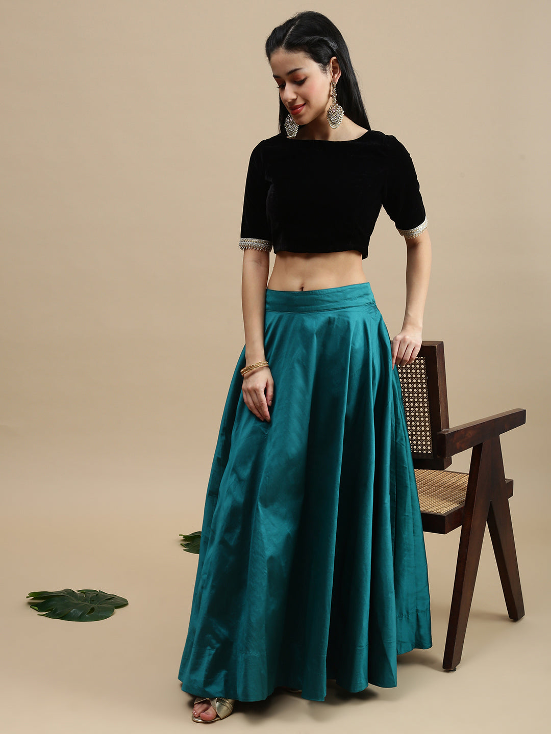 Women's Skirt Bottle Green