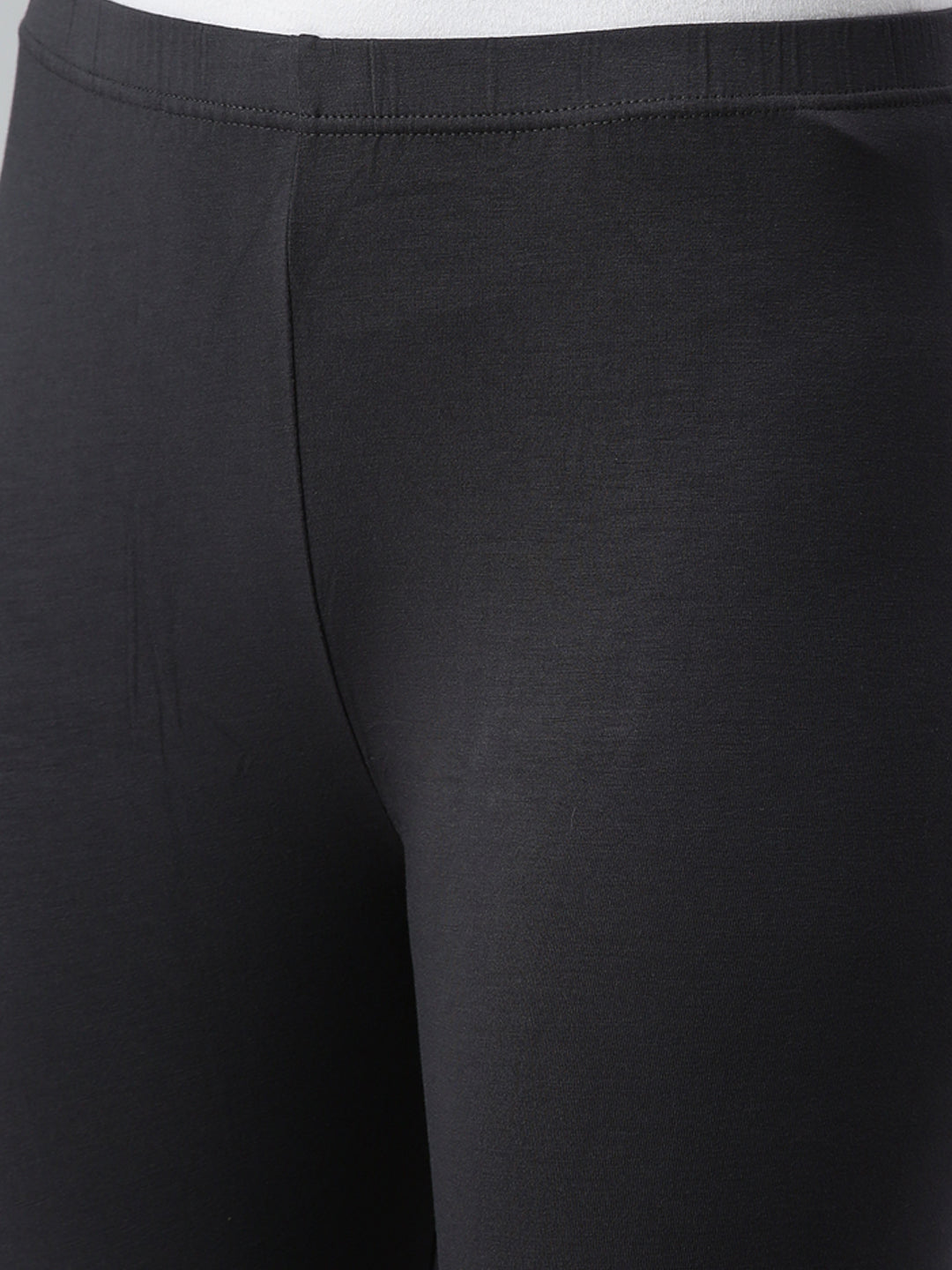 3/4th Leggings-Dark Grey - De Moza