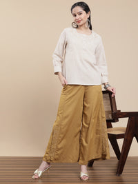 De Moza Women Casual Top Natural