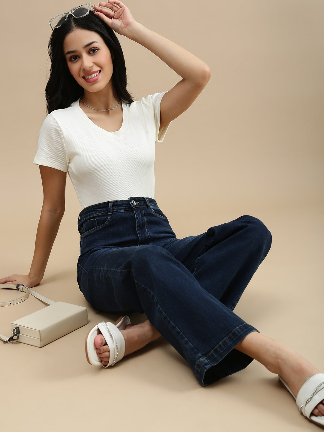 De Moza Women Casual Top Marsh Mallow