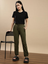 De Moza Women Casual Jogger Olive