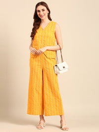 Culottes All Over Print-Yellow - De Moza