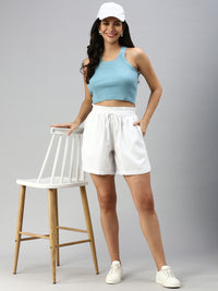 De Moza Women’s Shorts White