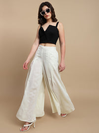 De Moza Women Casual Palazzo Natural - De Moza