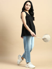 Jeans Mom Fit-Ice Blue - De Moza