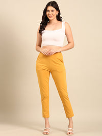 Super Stretch Kurti Pant-Gold - De Moza