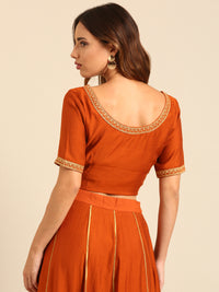 Blouse-Rust Orange - De Moza