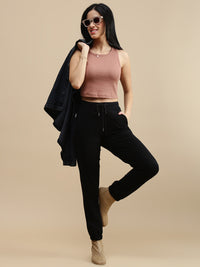 De Moza Women Casual Jogger Black