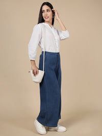 Sciffly Embroidery Top-White - De Moza