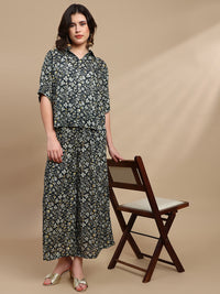 De Moza Women Festive Palazzo Grey - De Moza