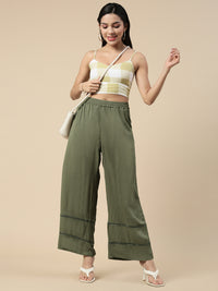 Casual Palazzo-Olive