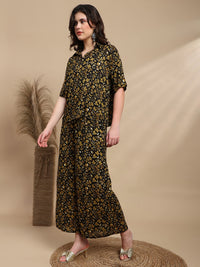 De Moza Women Festive Palazzo Black - De Moza