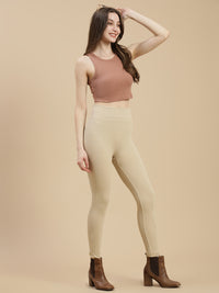 De Moza Women Winter Leggings Beige