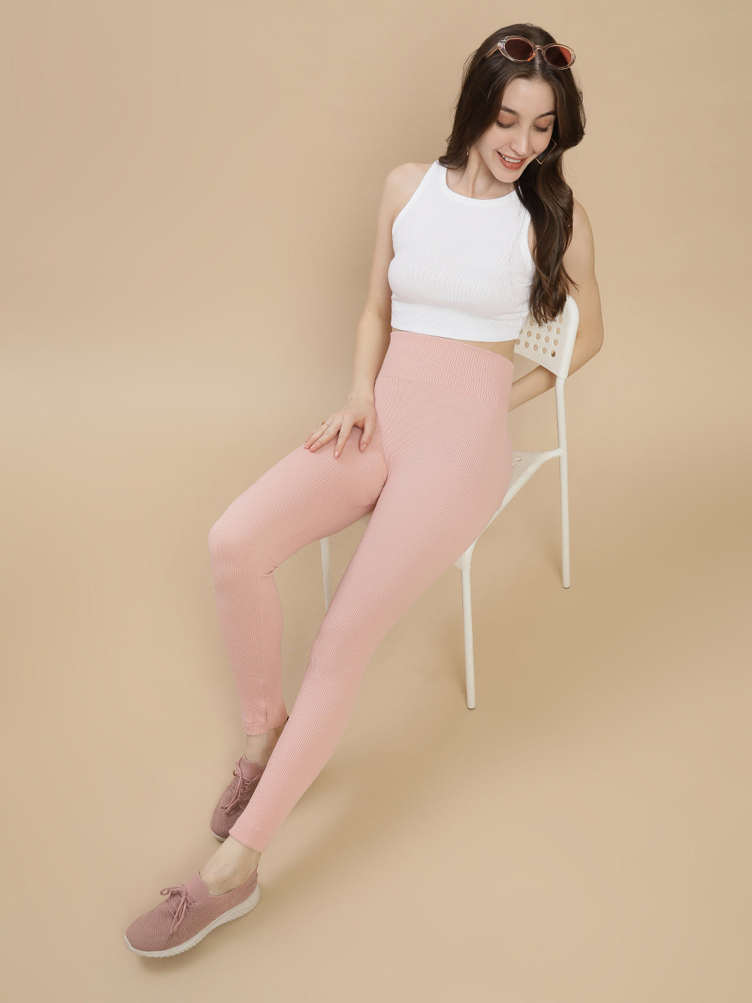 De Moza Women Winter Leggings Dusty Pink