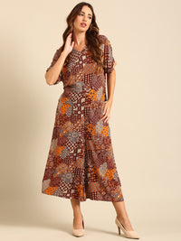 Printed Culottes-Brown - De Moza