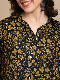 De Moza Women Festive Top Black - De Moza