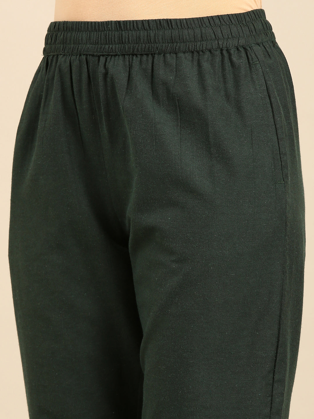 Cigarette Pants-Green - De Moza