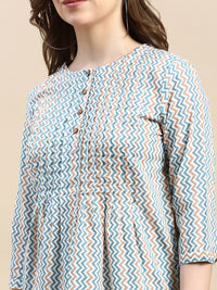 Tunic Top AOP-Offwhite - De Moza