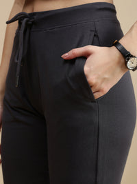 De Moza Women Casual Jogger Dark Grey
