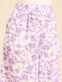 Printed Culottes-Lilac - De Moza