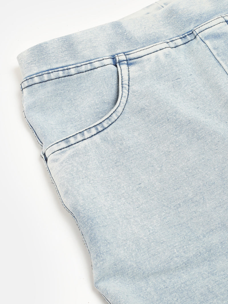 PIPIN Girls Tregging Denim Ice Wash