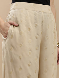De Moza Women Festive Palazzo Beige
