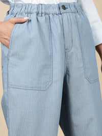 Straight Pant-Mid Blue