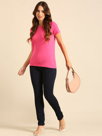 T-Shirt Regular Sleeve-Pink - De Moza