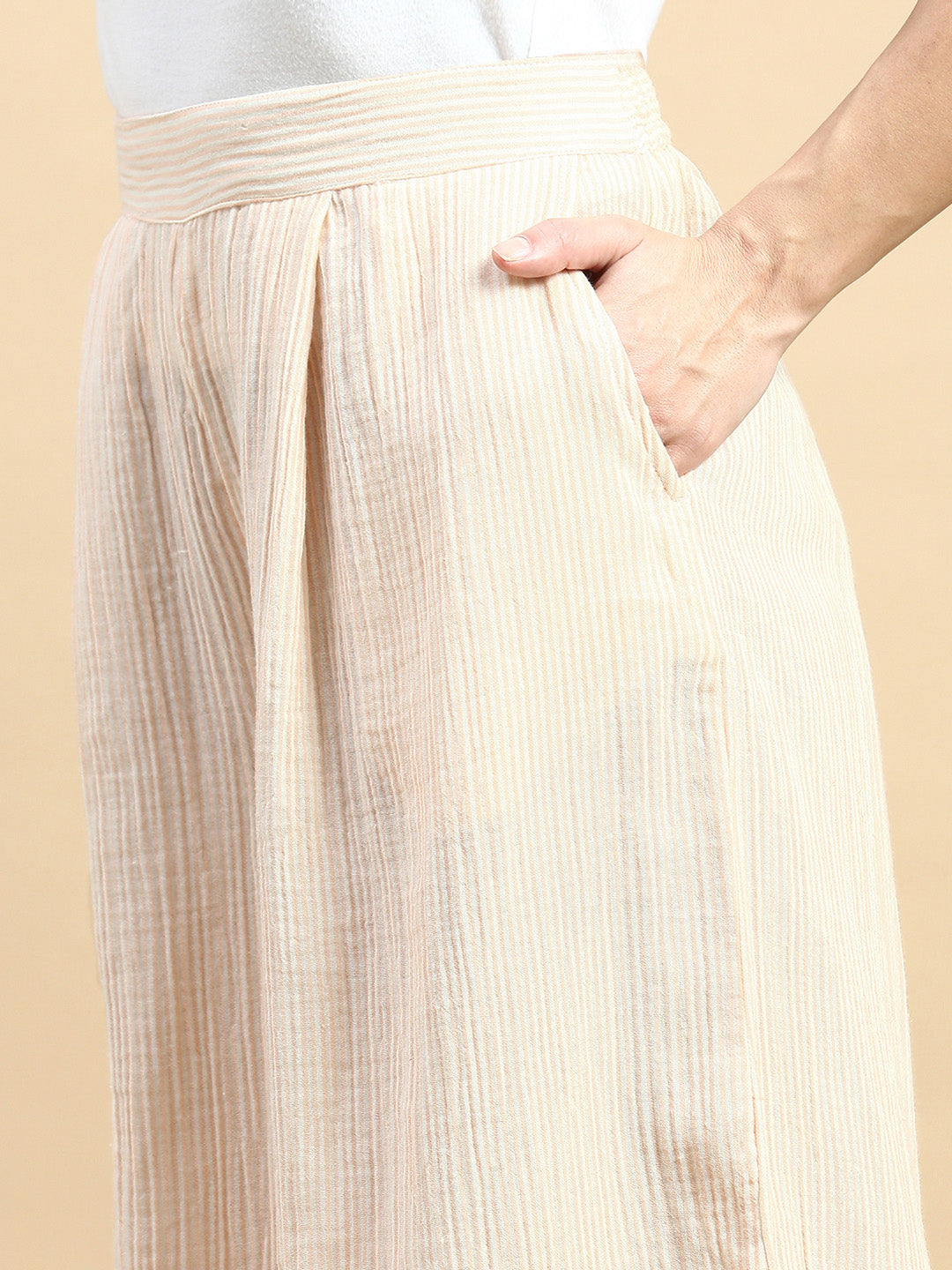 Stripped Culottes-Orange - De Moza
