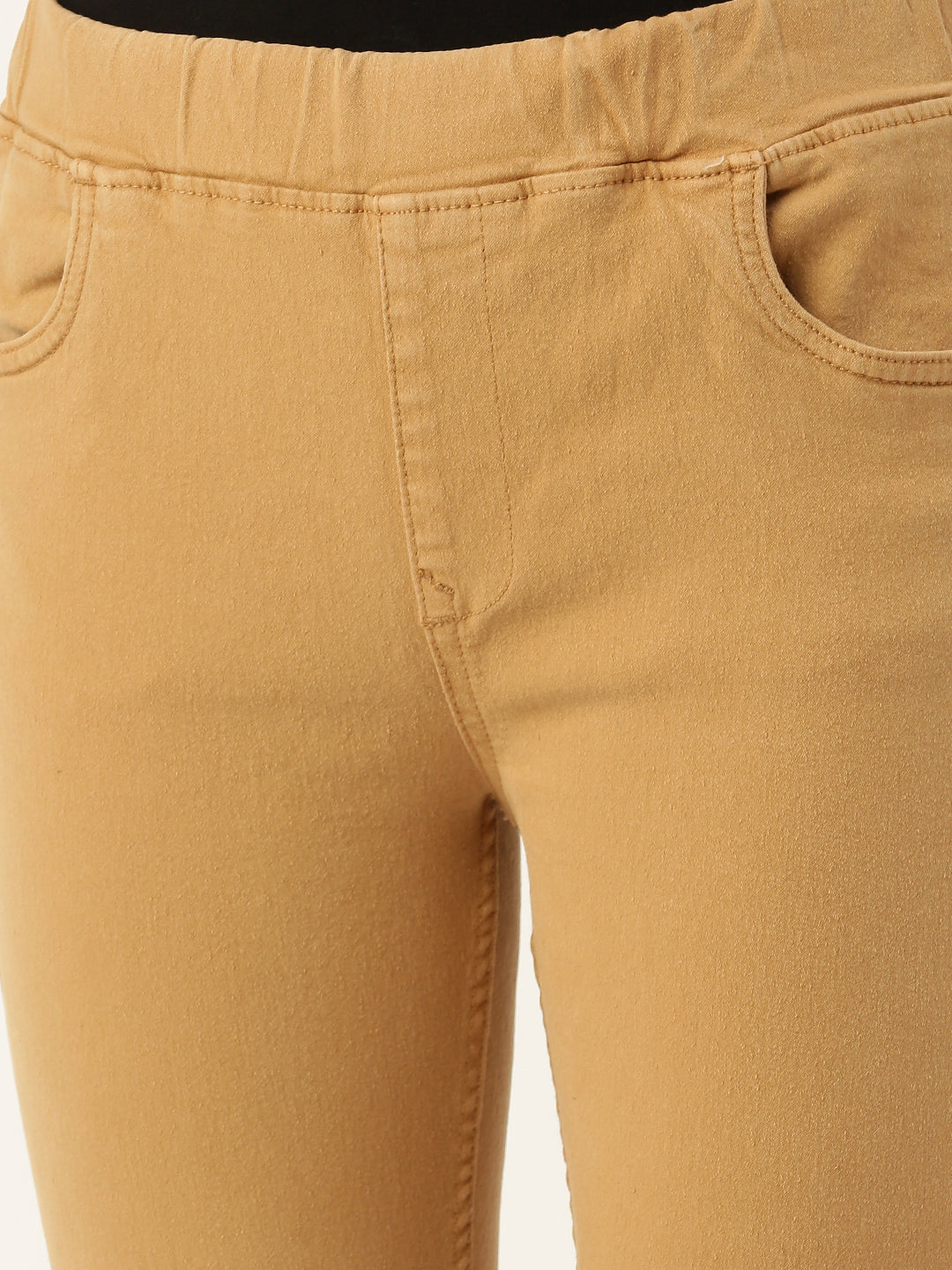 De Moza Women Jegging Dark Beige