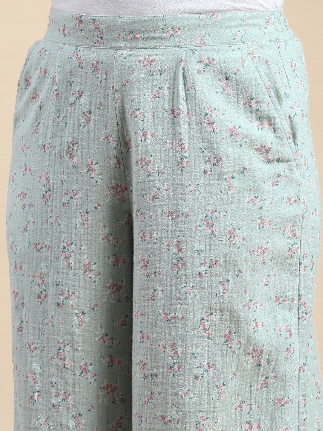 Culottes AOP-Mint Green - De Moza