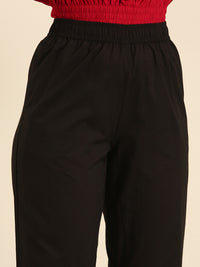 Straight Pant-Black - De Moza