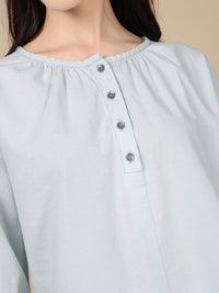 Denim Top-Ice Blue