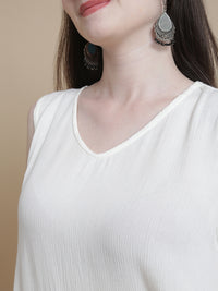 De Moza Women's Co-ords Offwhite - De Moza