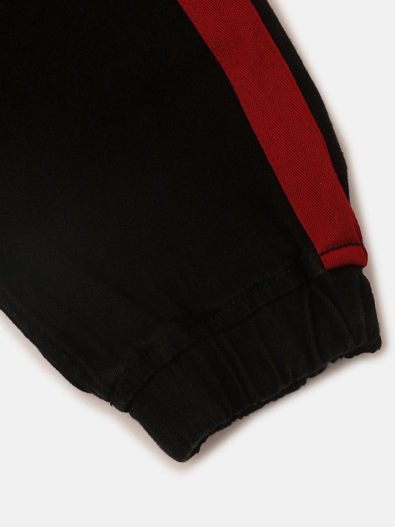 De Moza Girls Jeans Solid Denim Black - De Moza