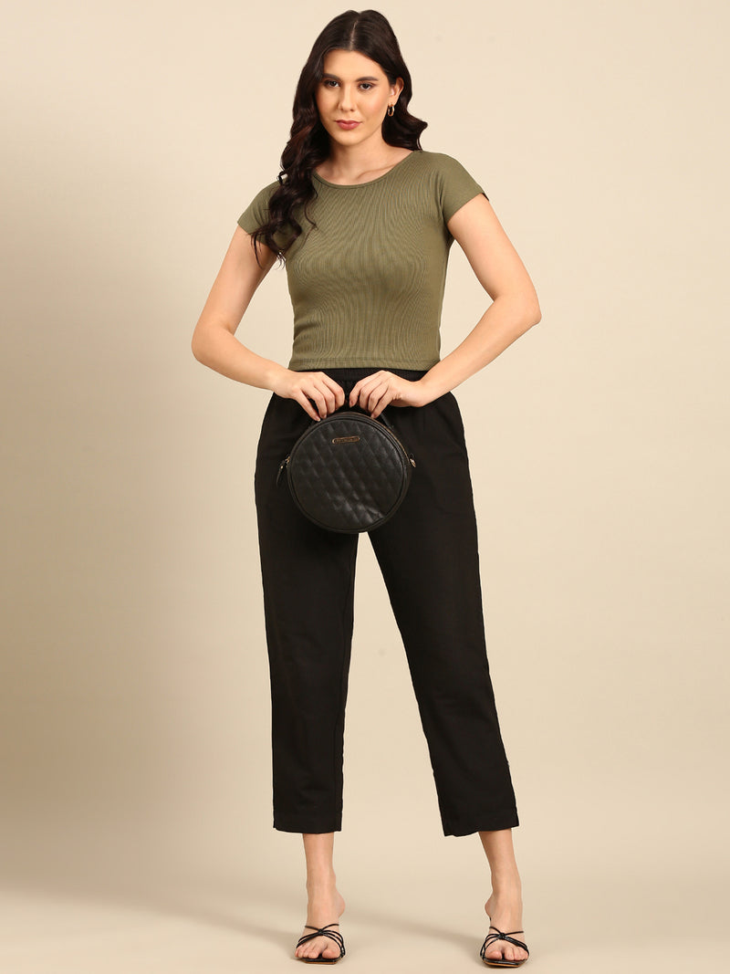 Kimono Sleeve Top-Olive Green - De Moza