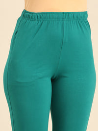 Women's Needle Pants Sea Green - De Moza